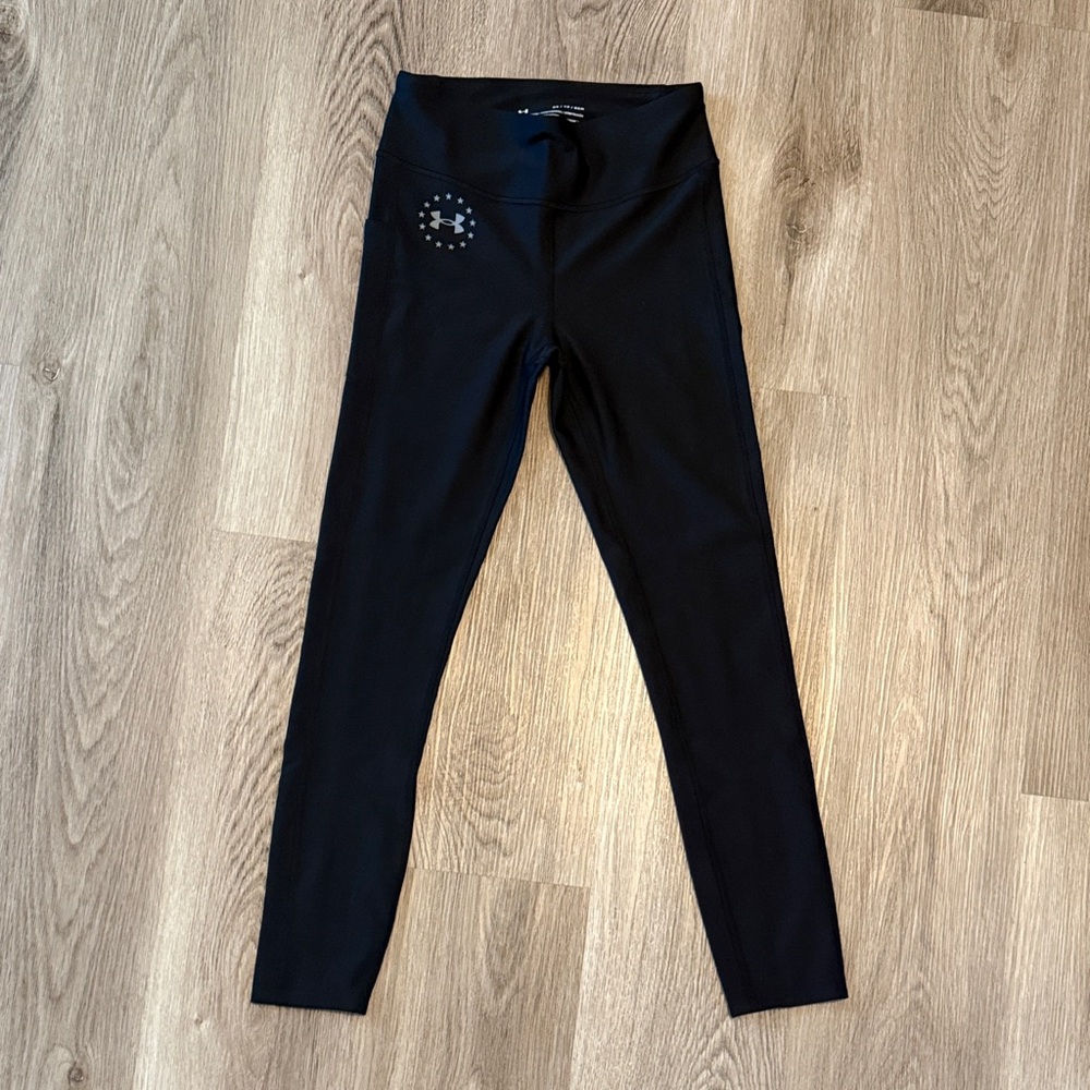 Under Armour FREEDOM Black Womens' High-Rise Athletic Leggings